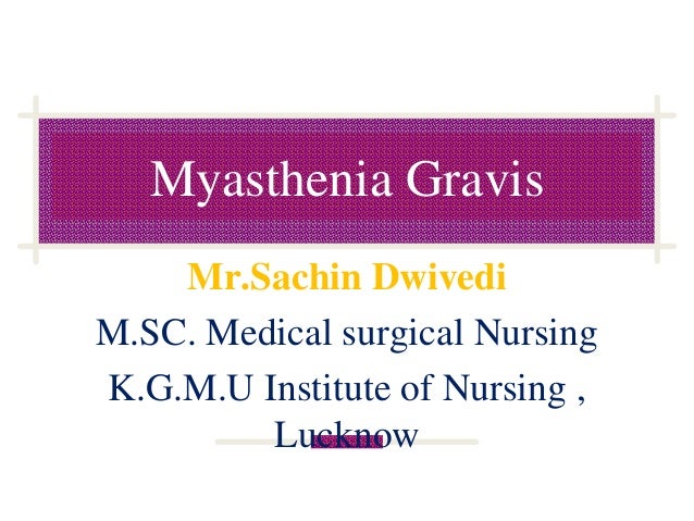Myasthenia Gravis Ascending Disease