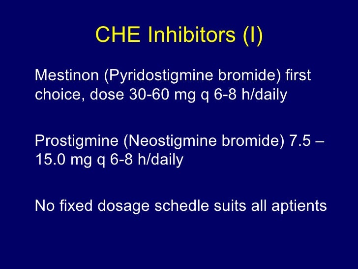 Mestinon Dose