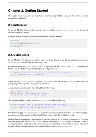 Mybatis spring-1.0.2-reference | PDF
