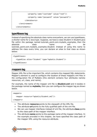 Mybatis tutorial | PDF