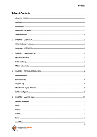 Mybatis tutorial | PDF