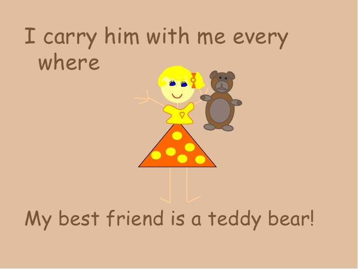 my best friend teddy bear