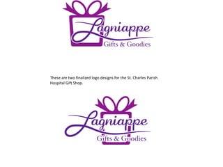 These are two finalized logo designs for the St. Charles Parish
Hospital Gift Shop.