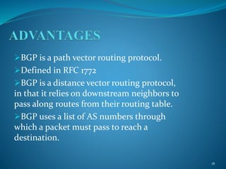 Border Gateway Protocol (BGP) | PPTX