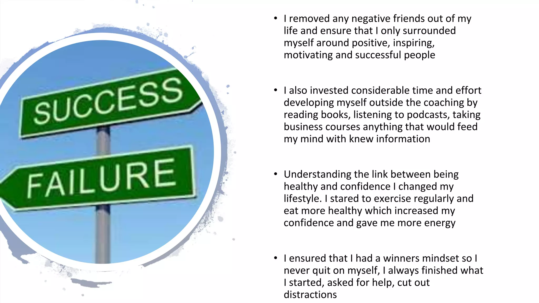 My biggest failure and how i turned that into a long term lesson PPT