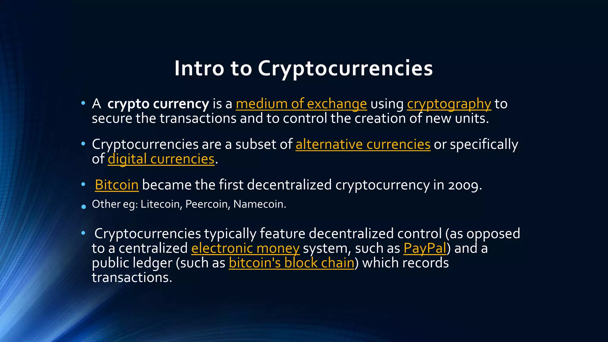 BITCOIN EXPLAINED | PPTX