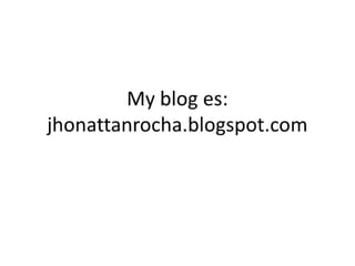 My blog es