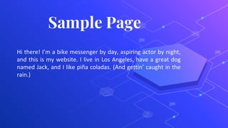 Sample Page - My Blog