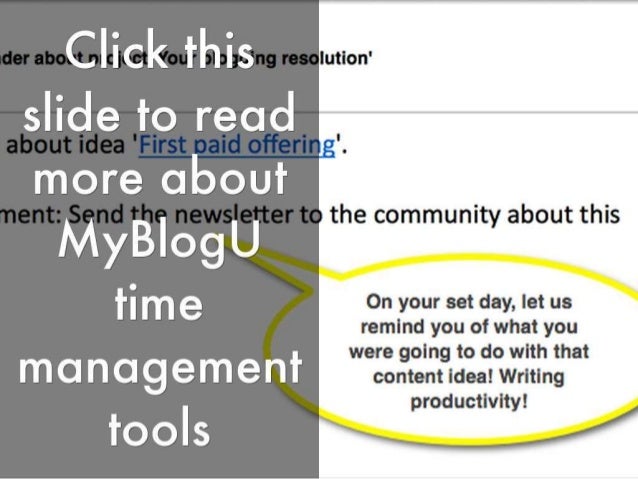 How @Myblogu Makes Blogging Enjoyable! Slide 10