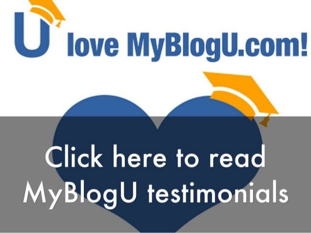 How @Myblogu Makes Blogging Enjoyable! Slide 17