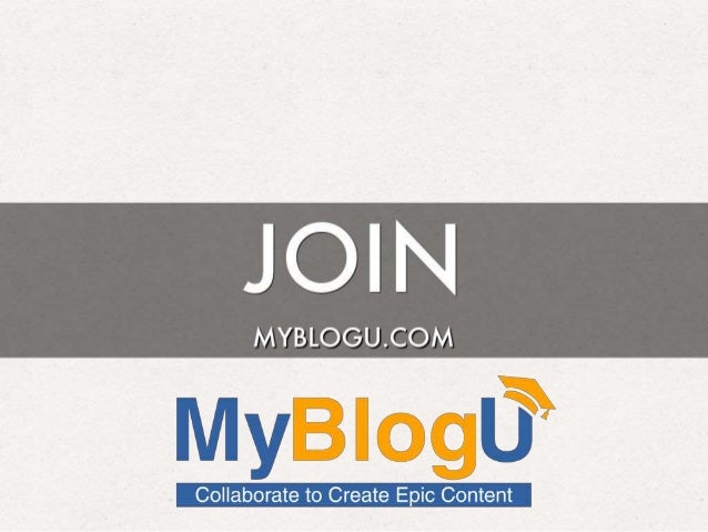 How @Myblogu Makes Blogging Enjoyable! Slide 21