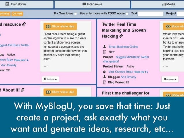 How @Myblogu Makes Blogging Enjoyable! Slide 3