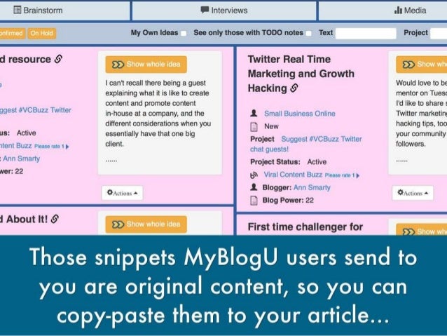 How @Myblogu Makes Blogging Enjoyable! Slide 4
