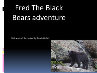 Fred The Black Bears adventure Written and illustrated by Brady Walsh 