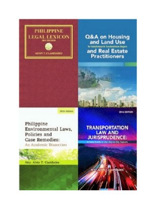 Law Books of Atty. Alvin T. Claridades