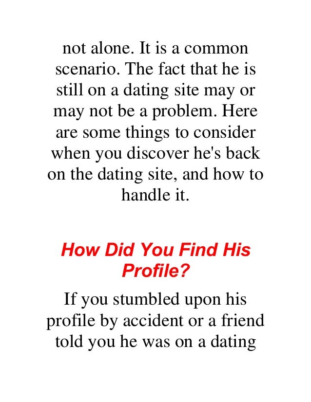 How to find if boyfriend is on dating sites website