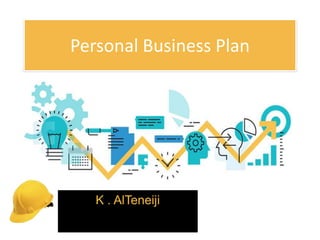 Personal Business Plan
K . AlTeneiji
 