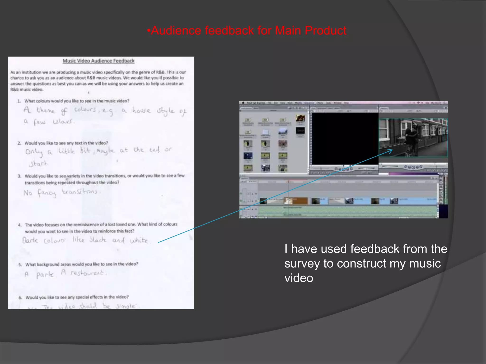 Desaturation was used here, changing the shots from colour to greyscale.