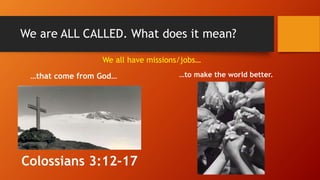 My Calling Fall 2020