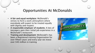 My career path at mc donalds | PPTX
