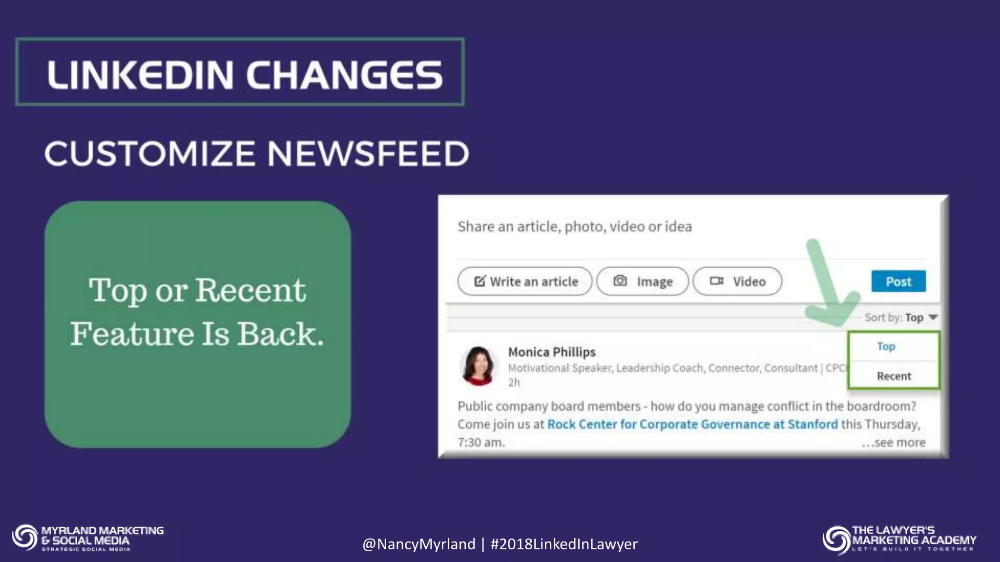 @NancyMyrland | #2018LinkedInLawyer