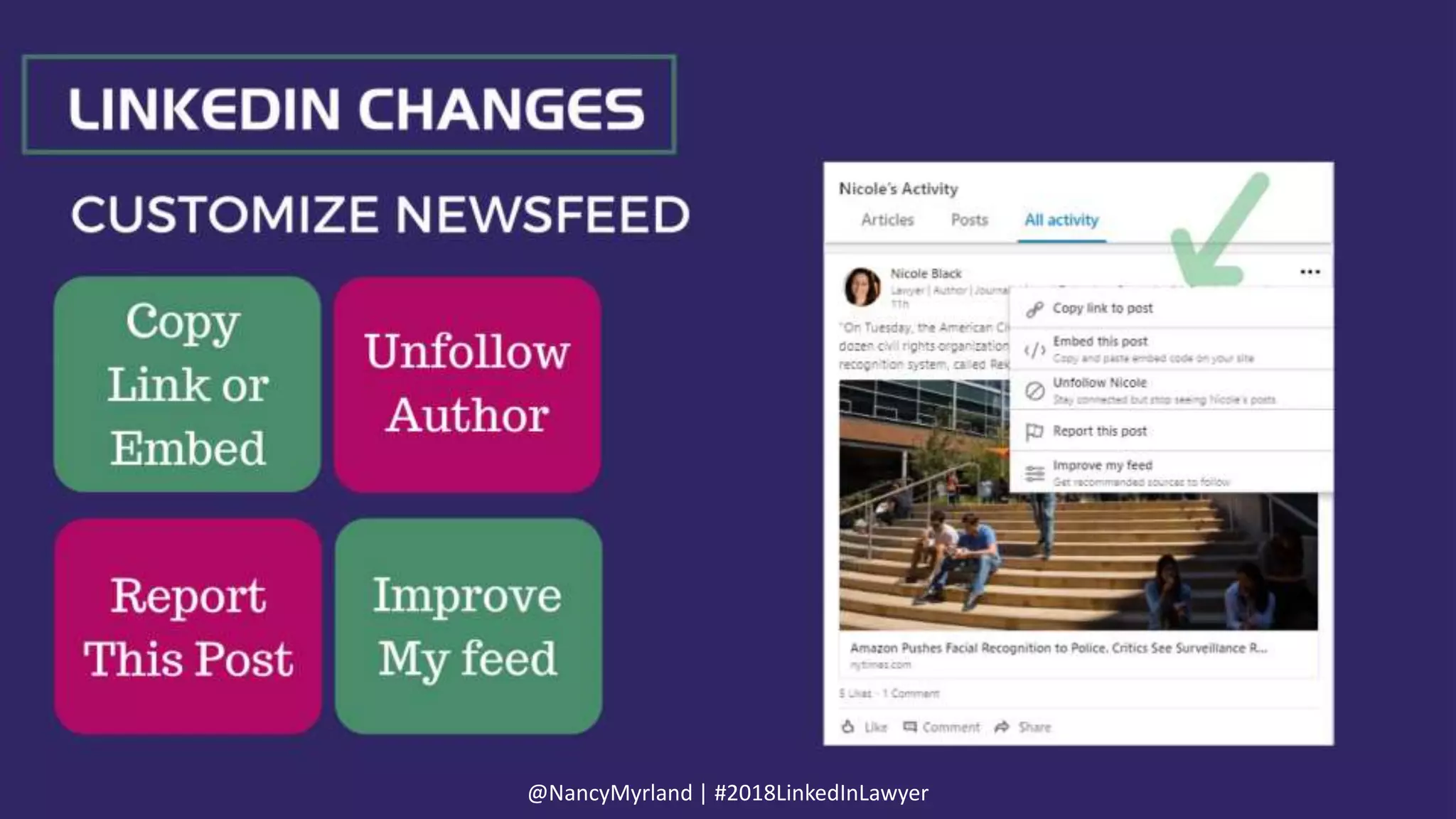 @NancyMyrland | #2018LinkedInLawyer