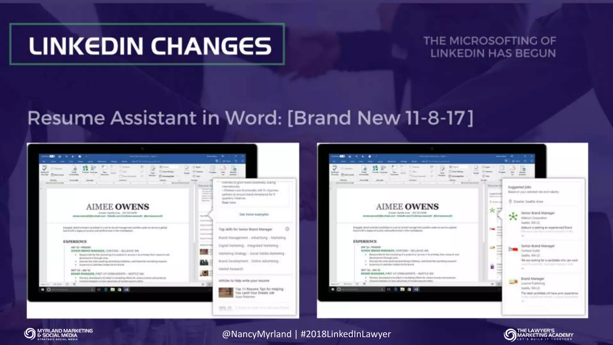 @NancyMyrland | #2018LinkedInLawyer