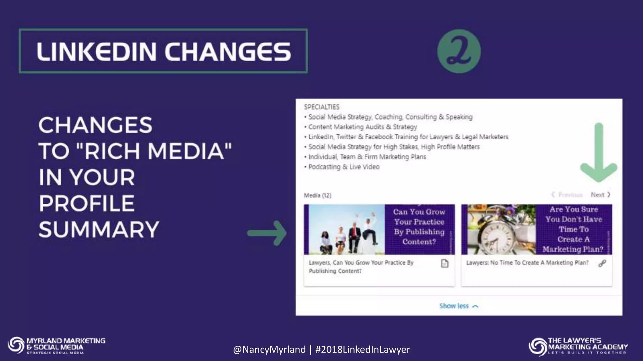 @NancyMyrland | #2018LinkedInLawyer