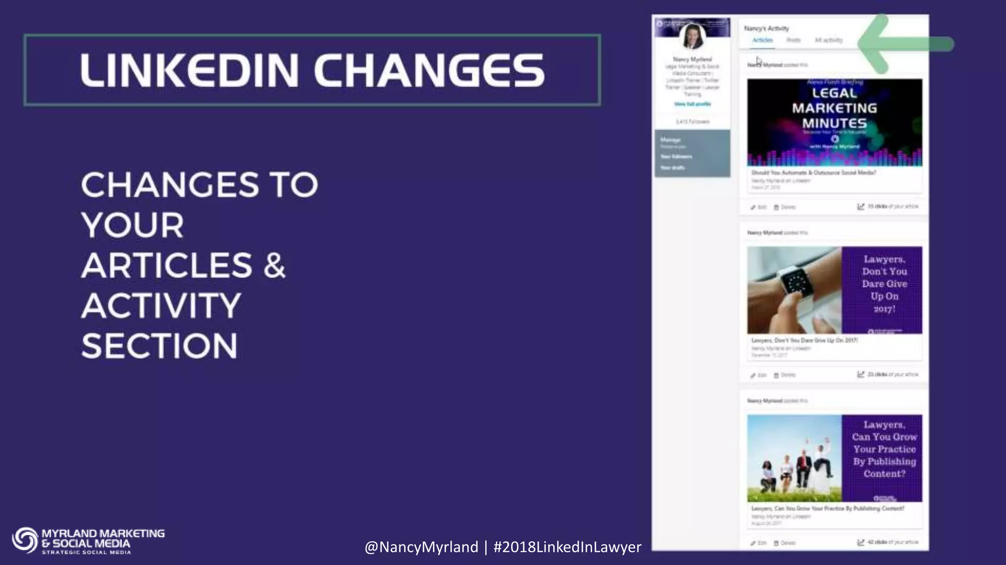 @NancyMyrland | #2018LinkedInLawyer