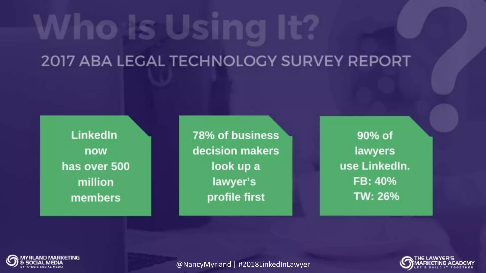 9 2017 © AppFolio, Inc. Confidential. @NancyMyrland | #2018LinkedInLawyer