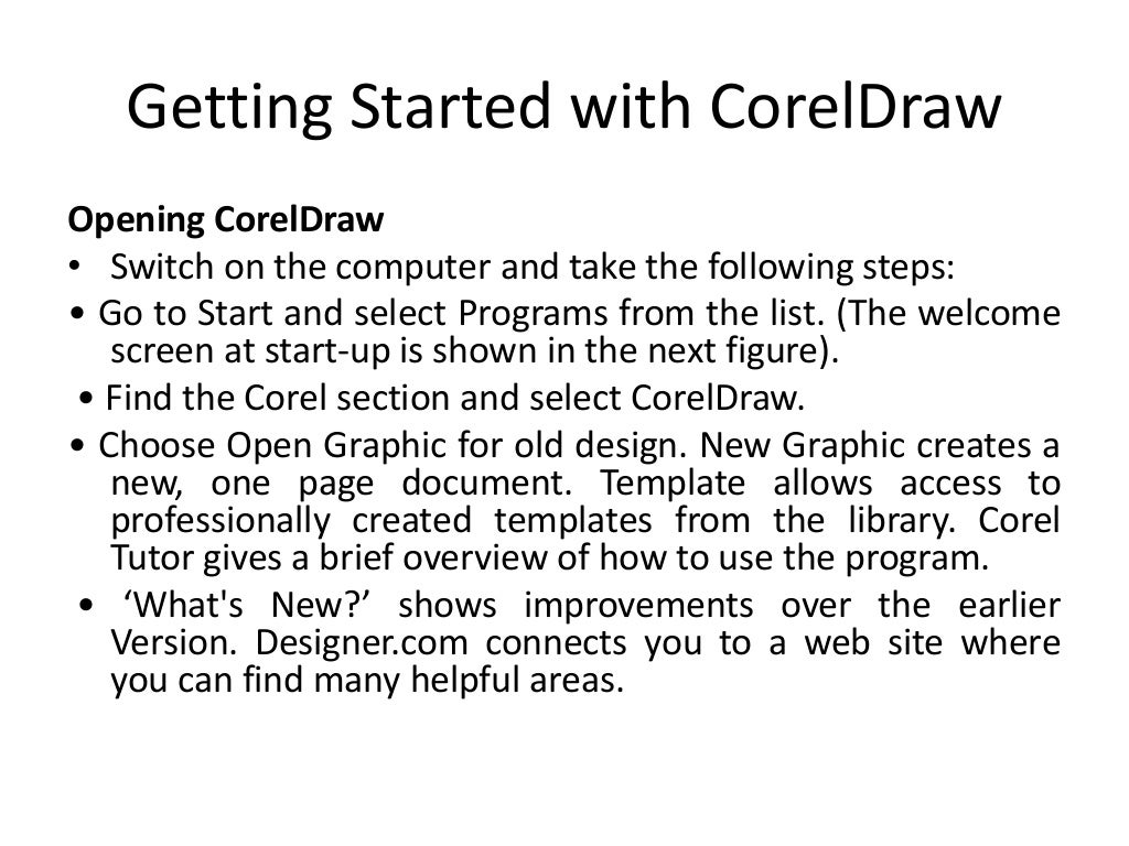 Corel Draw Introduction