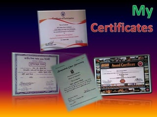 My certificates
