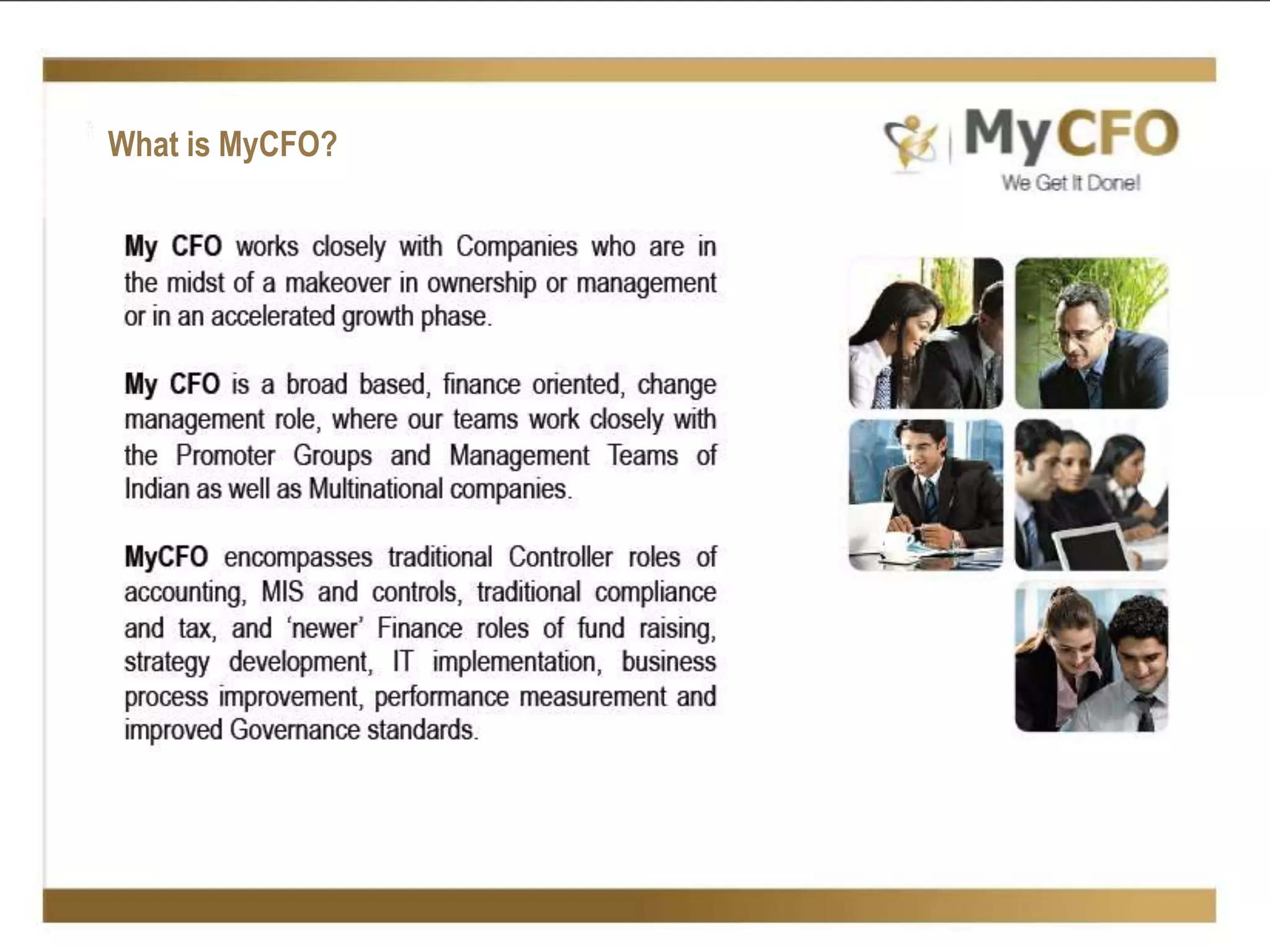 What is MyCFO?