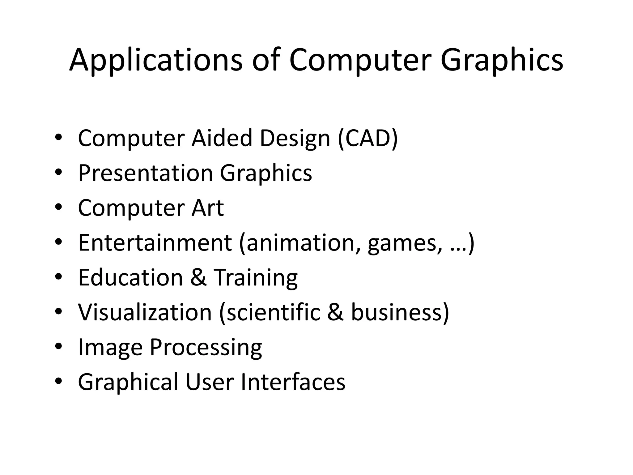 Introduction to computer graphics | PPTX