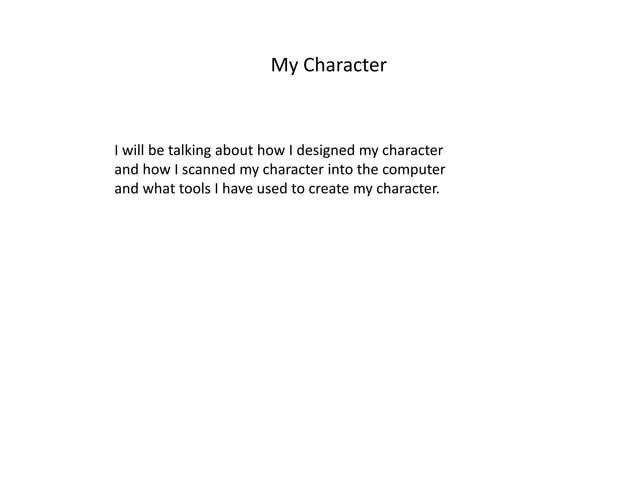 My character | PPTX