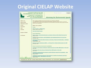 Original CIELAP Website
 