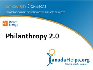 Philanthropy 2.0
 