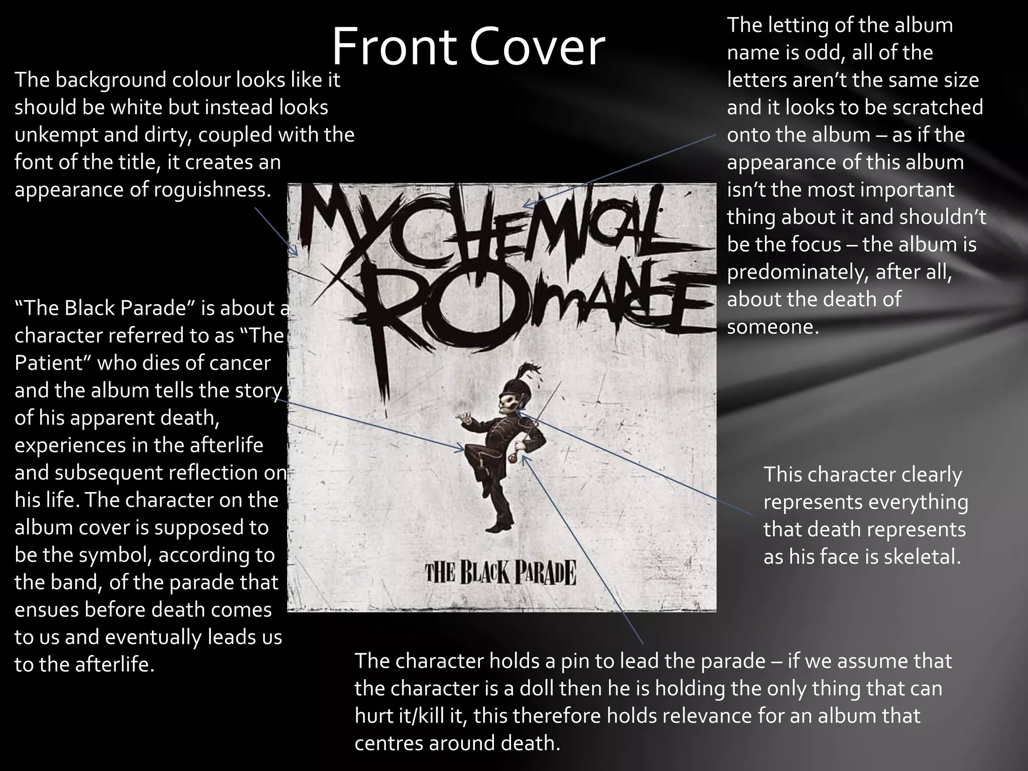 The Black Parade My Chemical Romance DigiPak Analysis PPTX the-black-parade-my-chemical-romance-digipak-analysis-pptx