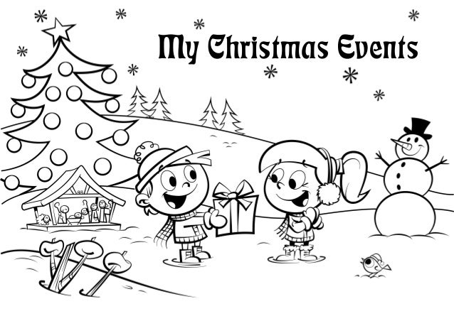 Download Coloring Pages: My Christmas Events