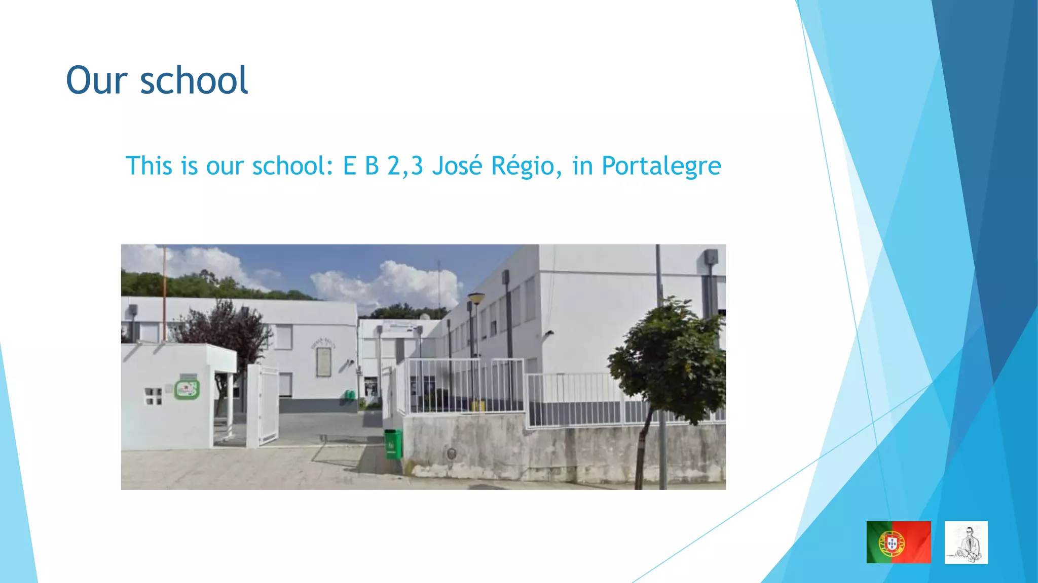 Our school
This is our school: E B 2,3 José Régio, in Portalegre

 