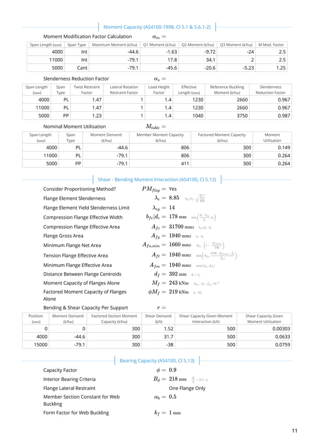 AS4100 Steel Design Webinar Worked Examples | PDF