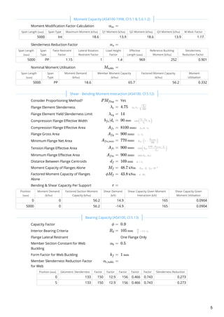 Modification Factor Calculation AS4100 Steel Design Webinar Worked Examples | PDF