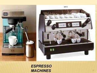 27
ESPRESSO
MACHINES
 
