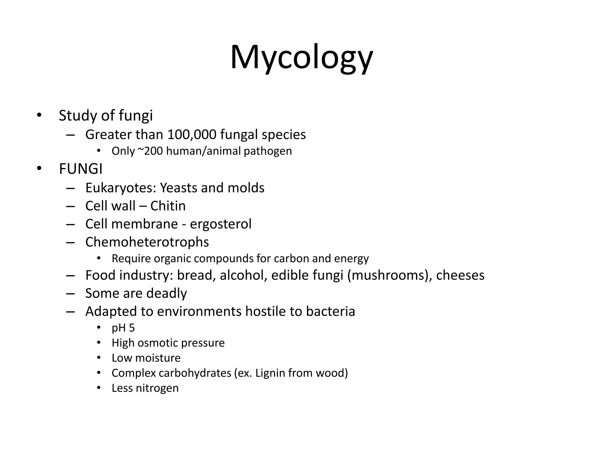 6 - Mycology and Fungal Pathogens | PPTX