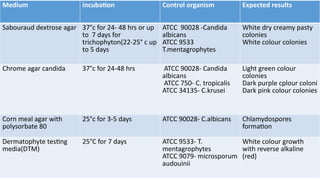 mycology laboratory Quality control testing | PPTX