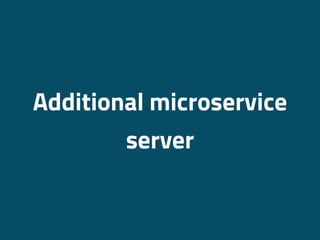Additional microservice
server
 