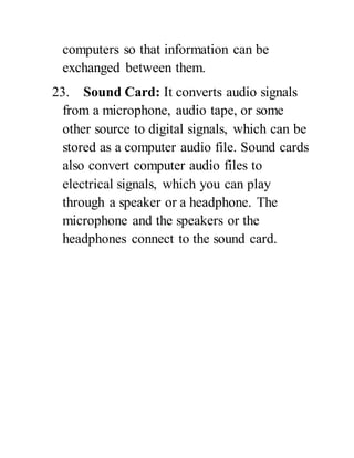 Orientation of computer | DOCX