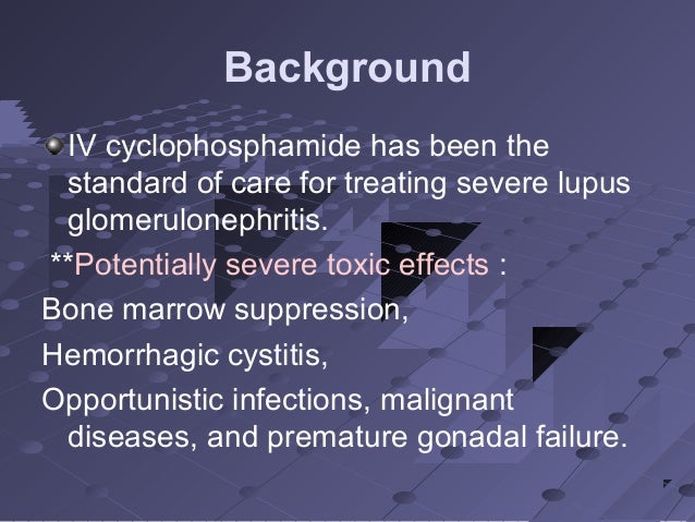 Cytoxan Infusion For Lupus