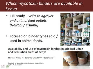Mycotoxin binders: An option for safer milk in Kenya?