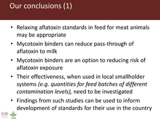 Mycotoxin binders: An option for safer milk in Kenya?